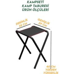 KATLANIR KAMP TABURESİ