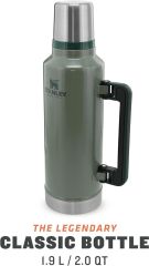 STANLEY - KLASİK VAKUMLU PASLANMAZ ÇELİK TERMOS 1,9 LT - YEŞİL