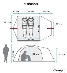 EVOLITE - EXCAMP 2 PRO ÇADIR (4 MEVSİM)