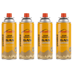 EVOLITE - GAZ KARTUŞU (VİDALI KARTUŞ) 4\'LÜ SET - 227 GR