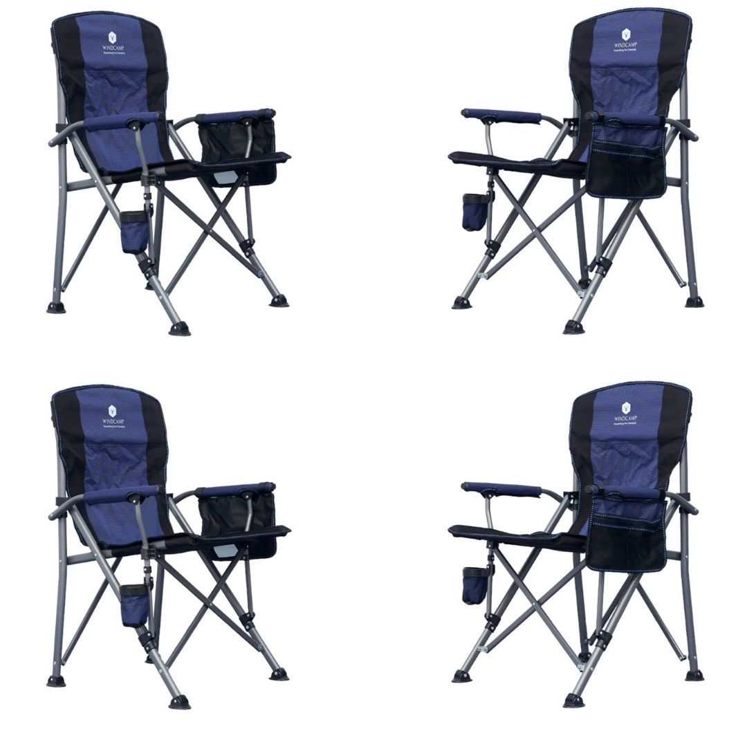 WINDCAMP LUX MAVİ 4'LÜ KAMP SANDALYESİ